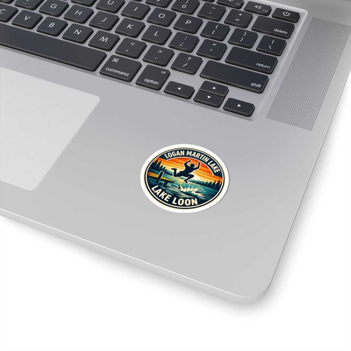 Logan Martin Lake Loon Pier Jump Kiss-Cut Stickers